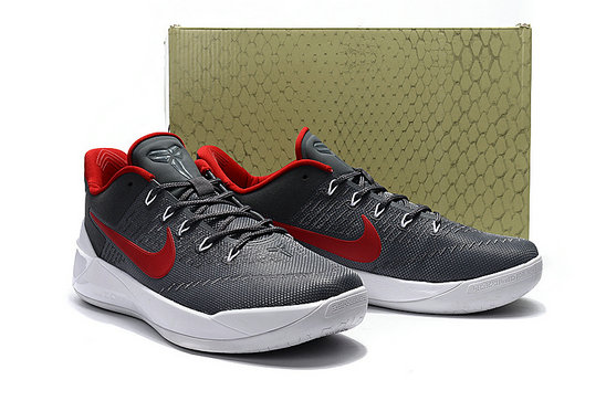 Nike Kobe 12 Gray Red White Shoes